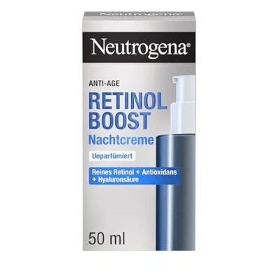 Abbildung von Neutrogena Retinol Boost Nachtcreme (50 ml), leichte Anti Aging Gesichtscreme mit Retinol, feuchtigkeitsspendende Gesichtspflege bekämpft sichtbare Zeichen der Hautalterung