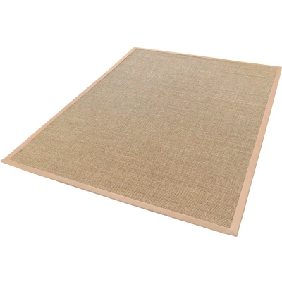 Abbildung von Dekowe Sisalteppich &quot;Mara S2 mit Bordüre&quot;, rechteckig, Flachgewebe, Material: 100% Sisal, Wohnzimmer