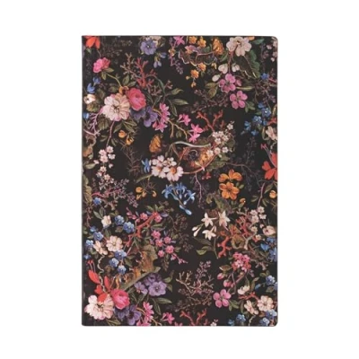 Abbildung von Paperblanks Floralia William Kilburn Flexi Mini Lined 80 Gsm: softcover, gsm, ribbon marker, pouch, book edge printing