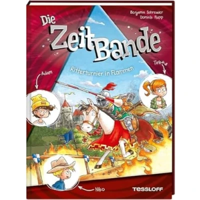 Abbildung von Die ZeitBande. Band 2. Ritterturnier in Flammen Kinder Krimi vor mittelalterlicher Kulisse Für ab 8 Jahren