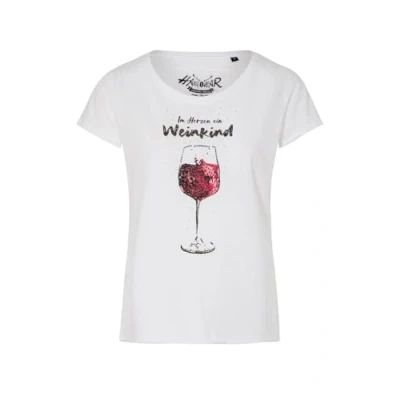 Abbildung von Hangowear Damen T Shirt WEINKIND weiß S