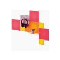 Abbildung von Nanoleaf Blocks 10 Pack Combo Starter Kit Mix RGBW farbwechselnde Wandlampen, Lichtpanels &amp; Regal, Pixel Art Style, Steuerung über Wi Fi per App Sprachassistenten (Alexa, Apple Google)