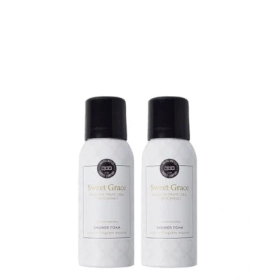 Abbildung von Bridgewater Sweet Grace Duschschaum, 75 ml, Geschenkset, luxuriöses, cremiges Duschmousse und Rasierschaum, Duftnoten: Passionsfrucht, funkelnder Tee, Patchouli, 2 Stück