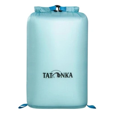 Abbildung von Wasserdichter Packbeutel Tatonka SQZY Dry Bag 5l Ultraleichter Stausack mit Rollverschluss und getapten Nähten ideal zum Sortieren des Reisegepäcks 5 Liter PFC frei hell blau