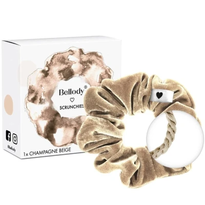 Abbildung von Bellody Scrunchie Haargummis Champagne Beige