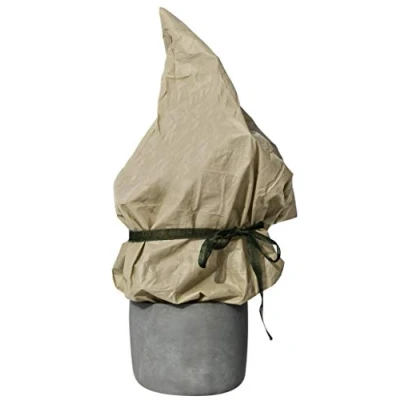 Abbildung von Windhager Winter Vlies SUPERPROTECT, Kälteschutz Frostschutz Gartenvlies Gartenfolie Abdeckvlies, Schutz vor Einfrieren und Austrocknen, beige, 2 x 5 m, 30g/m², 06258