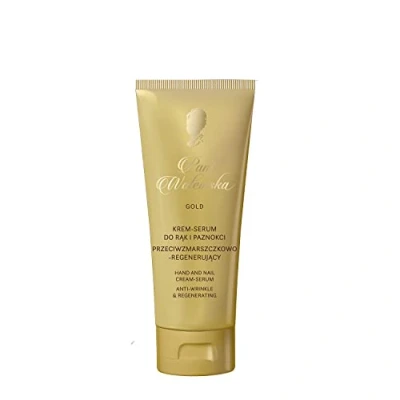 Abbildung von Pani Walewska Gold Creme und Serum für Hände Nägel Anti Falten Regenerativ Handschutzcreme Hand and Nail Cream Stärkt die Spendet der Haut Feuchtigkeit Glättet