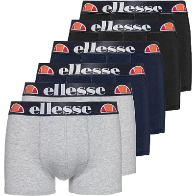 Abbildung von Ellesse Millaro 6ER PACK Panties, Herren, Größe: XL, Schwarz/grau/marine