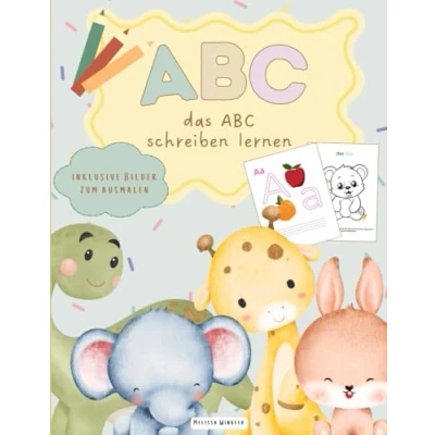Abbildung von ABC Buchstaben schreiben lernen: Spaß am Schreiben, Malen und Lernen von A bis Z