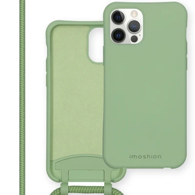 Abbildung von Apple iPhone 12 Hülle Silikon iMoshion Soft Case/Backcover Handyhülle Grün