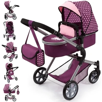 Abbildung von Bayer Kombi Puppenwagen City Neo, Pflaume