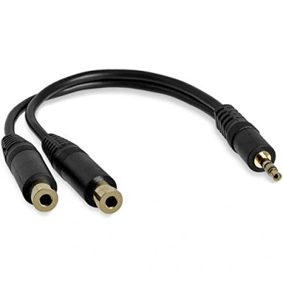 Abbildung von StarTech.com 15cm Stereo Splitter Kabel 3,5mm Klinke Stecker auf 2x Buchse Audio Klinkenkabel