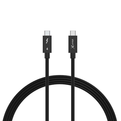 Abbildung von XLayer Thunderbolt 4 Ladekabel 100cm lang, unterstützt 240W Leistung / 40Gbps Datentransfer, USB C auf Kabel, für Typ MacBooks, Dell, iPad Pro, Pixel, Hub, Docking, und viele mehr