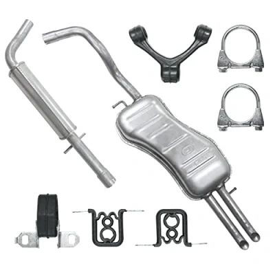 Abbildung von Schaldampferset Auspuff für Seat Toledo 2 II Octavia 1 I VW Bo ra Golf 4 IV 1.8 2.0 1.6