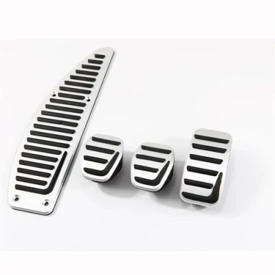 Abbildung von Fußstütze Bremse Pedalkappen Für Volvo S40 V40 C30 Auto Kupplung Brems Gas Gaspedal Pad MT Aluminium Legierung Styling Zubehör Pedale Abdeckung (Color : 4 pcs MT)