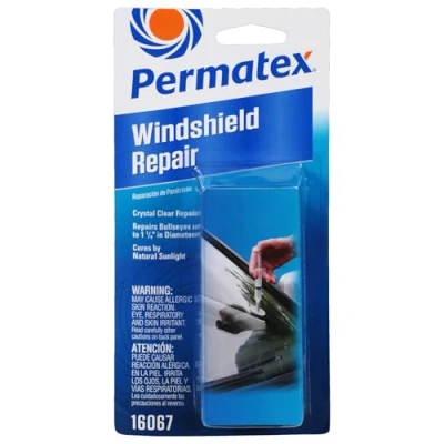 Abbildung von Permatex 16067 Bullseye Windschutzscheiben Reparaturset, 750 ml Spritze, Weiß