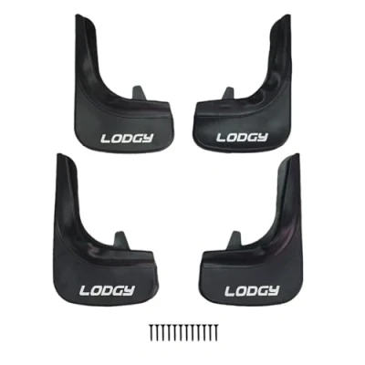 Abbildung von acpar Schmutzfänger Spritzschutz für Dacia Lodgy Kotflügel vorne + hinten, 4 teiliges Set