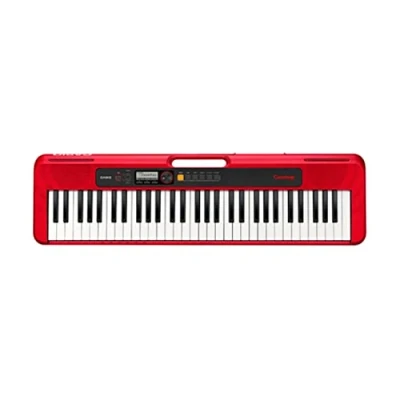 Abbildung von Casio CT S200RD CASIOTONE Keyboard mit 61 Standardtasten und Begleitautomatik, rot