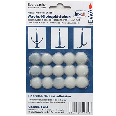 Abbildung von Sigro 15 Stück selbstklebend Wachs Flocken Set, weiß