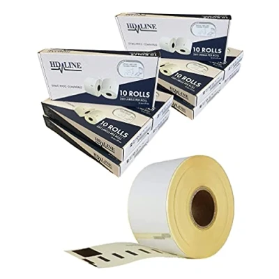 Abbildung von hd line Etiketten für Labelwriter 99012 100 Rolle Pack X 260 St. Je = 26000 Etikette, Selbstklebend, Kompatibel &amp; Seiko Etikettendrucker, 89 36 mm