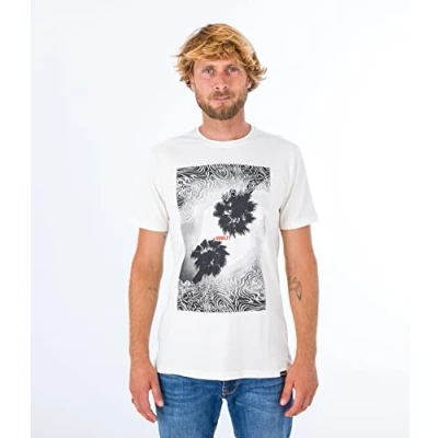 Abbildung von Hurley Herren U Oceancare Photoprint Ss Tee T Shirt, Marshmallow, L