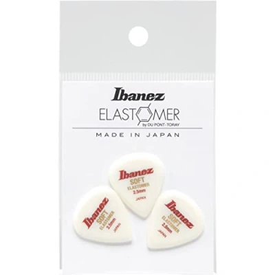 Abbildung von IBANEZ Elastomer Picks 3er Set Soft (BELJ1ST25)