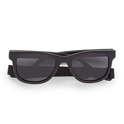 Abbildung von Dooky Santorini black Sonnenbrille für Kinder, Baby Schutz (Sonnenbrille Kleinkinder und Babys, UV A &amp; B Schutz, bruchsicheres Glas mit einstellbarem abnehmbarem Band),