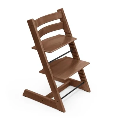 Abbildung von Tripp Trapp Stuhl von Stokke, Warm Brown Verstellbarer, anpassbarer für Kleinkinder, Kinder &amp; Erwachsene Praktisch, bequem ergonomisch