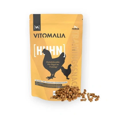 Abbildung von VITOMALIA® Huhn Trainingssnacks 500g für Hund Allergikerfreundliche Hundeleckerli Getreidefrei &amp; Natürlich Schonend Getrocknete Leckerlis Hundetraining Leckerli Snacks Hunde