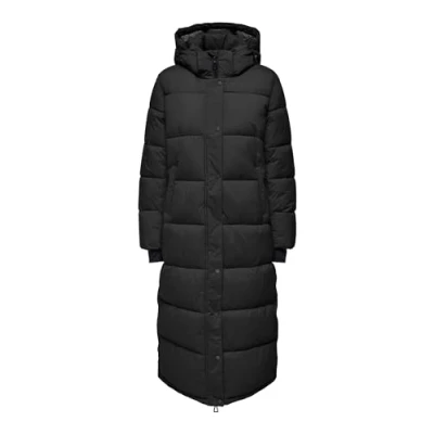 Abbildung von ONLY Onlann Premium Puffer COAT LONG Wintermantel, Damen, Größe: Small, Black