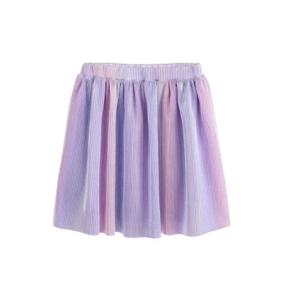 Abbildung von Next Regular FIT Rainbow Faltenrock für Kinder, Größe: 110, Lilac purple