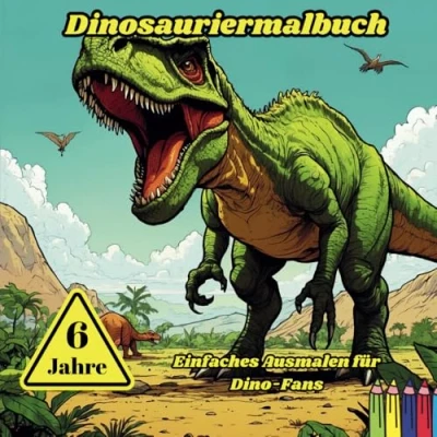 Abbildung von Kinder Malbuch: Dinosaurier: Einfaches Ausmalen für Dino Fans