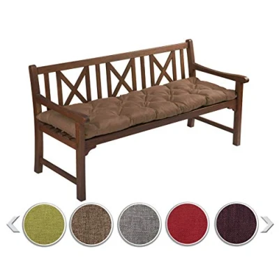 Abbildung von sunnypillow Bankauflage Stuhlkissen viele Farben und Größen zur Auswahl, 160 x 40 cm braun
