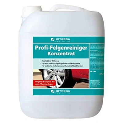 Abbildung von HOTREGA Profi Felgenreiniger Konzentrat Gebinde, Alufelgenreiniger, Felgenpflege, Stahlfelgen, Radblenden, Inhalt:10 Liter