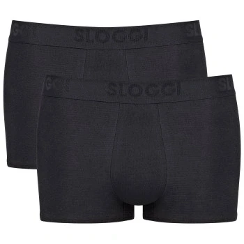 Abbildung von Sloggi 2P Men FREE Evolve Hipster Schwarz Ökologische Baumwolle Small Herren