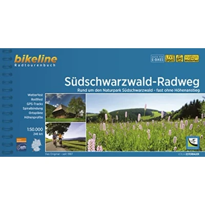 Abbildung von Südschwarzwald Radweg: Rund um den Naturpark fast ohne Höhenanstieg. 1:50.000, 248 km (Bikeline Radtourenbücher)