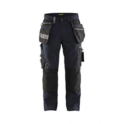 Abbildung von Blaklader 159013438699D124 Handwerker Arbeitshose mit Stretch, Dunkel Marineblau/Schwarz, Größe D124