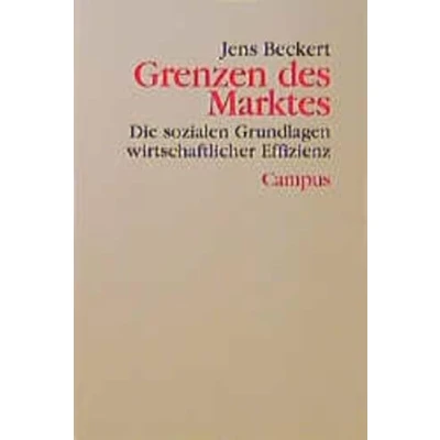 Abbildung von Grenzen des Marktes: Die sozialen Grundlagen wirtschaftlicher Effizienz (Theorie und Gesellschaft, 39)