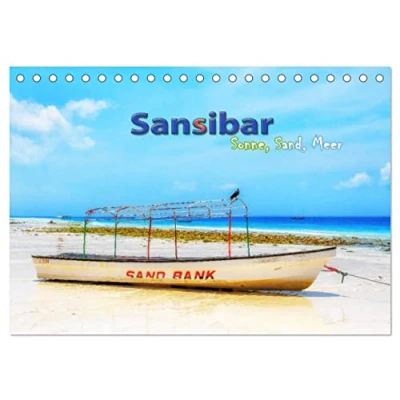 Abbildung von Sansibar Sonne, Sand, Meer (Tischkalender 2025 DIN A5 quer), CALVENDO Monatskalender