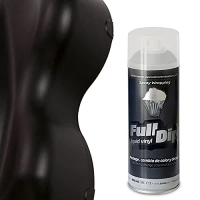 Abbildung von Dip Full Color Spray Flüssig Fest Vinyl 400 ml schwarz