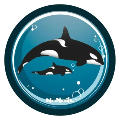 Abbildung von McNeill McAddys Magnetmotive für Schulranzen Orca blau