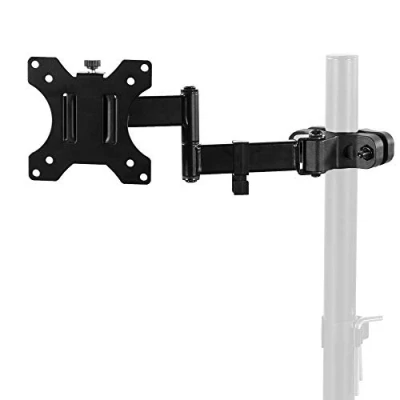 Abbildung von VIVO MontierungspOLE01A Universal Monitorarm aus Stahl, mit Abnehmbarer 75 mm und 100 VESA Platte, passend für Bildschirme von 17 bis 32 Zoll, Schwarz, MOUNT POLE01A