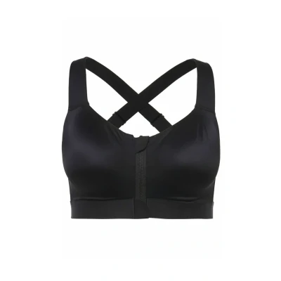 Abbildung von Ulla Popken Zipper Gekreuzte TRÄGER Bustier, Damen, Größe: 115C, Schwarz