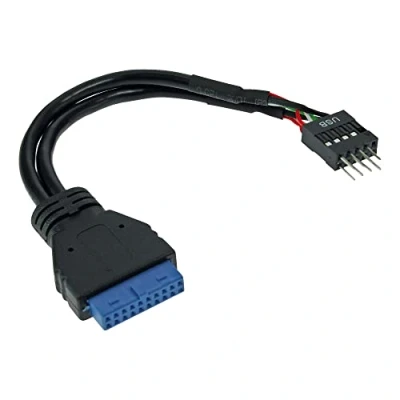 Abbildung von InLine 33446I USB 3.0 zu 2.0 Adapterkabel intern, auf Pfostenanschluss, 0,15m