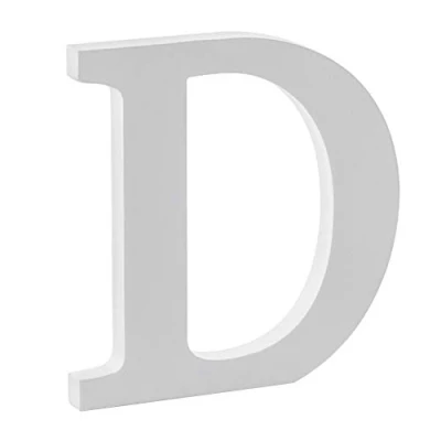 Abbildung von Libetui 20cm große Buchstabe D Dekobuchstabe Haus Dekoration Wohnzimmer Kinderzimmer Deko Geburtstag Party Hochzeit Café Farbe Weiß