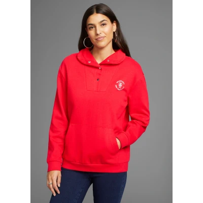 Abbildung von DELMAO Sweatshirt, mit Troyer Kragen NEUE KOLLEKTION
