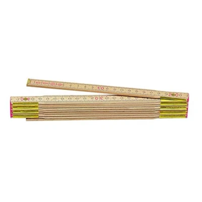 Abbildung von Metrica 23110 Holzgliedermassstab 2 m, rote Dezimalen, naturfarbe