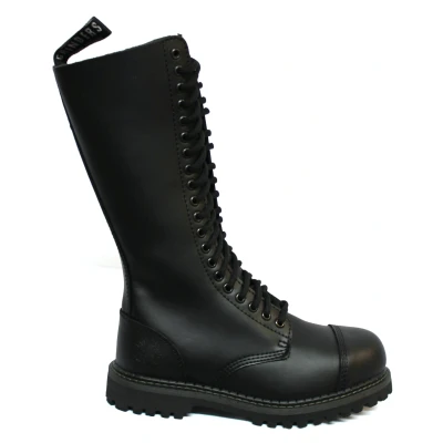 Abbildung von Grinders Unisex Black Punk Military Boots King CS