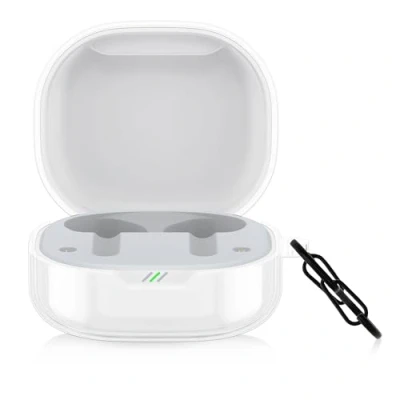 Abbildung von kwmobile Hülle kompatibel mit JBL Wave 300 TWS TPU Silikon Schutzhülle Case Cover Kopfhörer Transparent