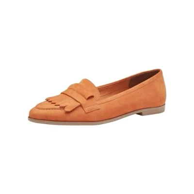 Abbildung von Tamaris Slipper, Damen, Größe: 40, Orange Veloursleder